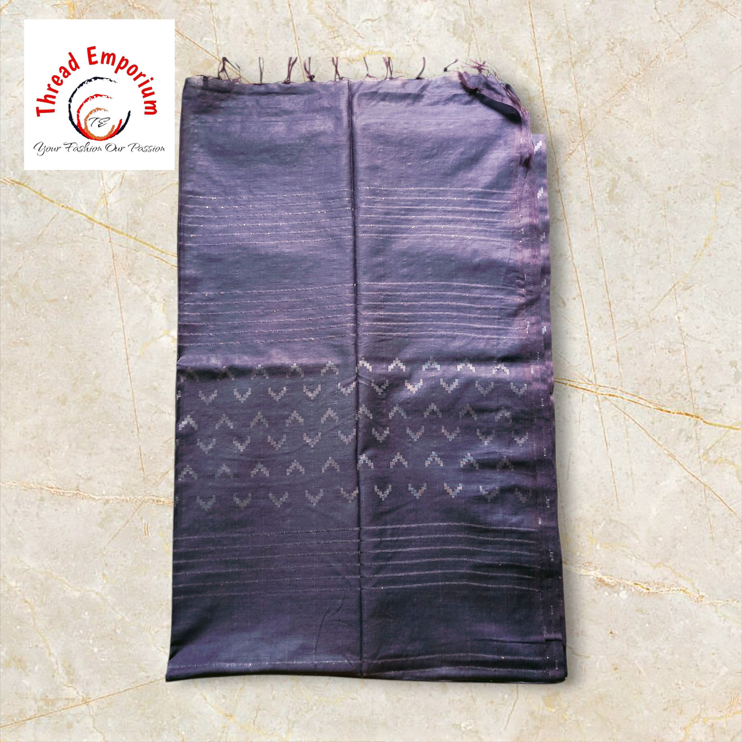 Metallic Grey kota silk saree