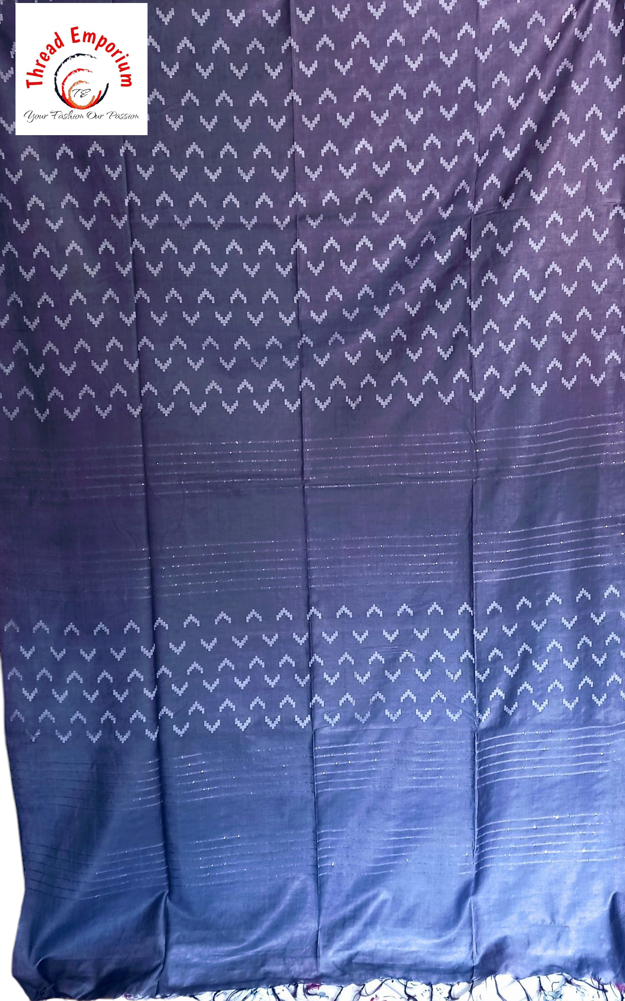 Metallic Grey kota silk saree