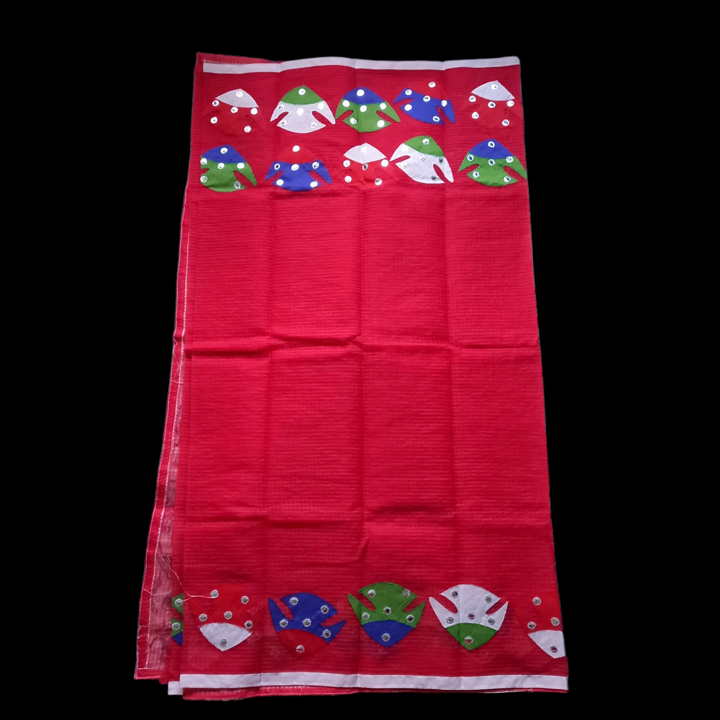 Hand Applique Reshom Kota Saree