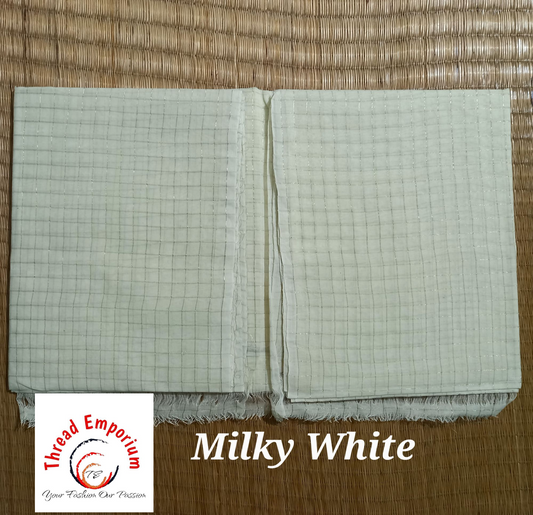 White cotton saree